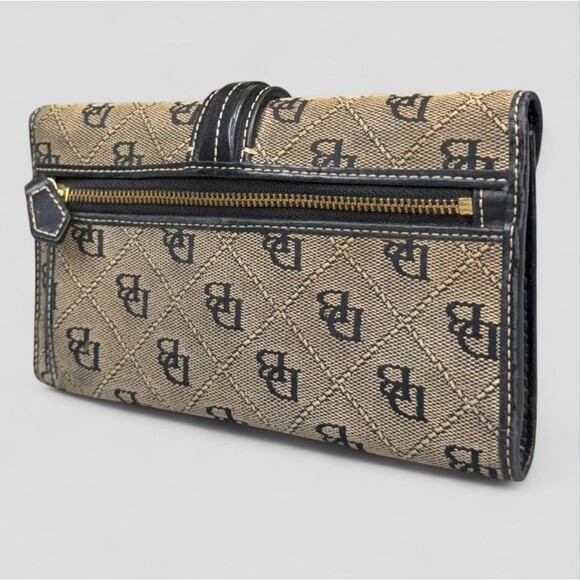 Dooney & Bourke 3 Piece Bundle - Canvas Wallet, Wristlet, & Goose Purse Charm - Picture 3 of 13